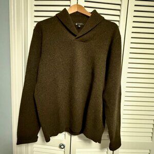J. Crew Men's Lambswool Shawl-Neck Sweater- Size M